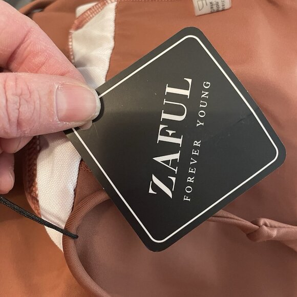 ZAFUL Women’s Sexy Triangle Bikini Top Spaghetti Strap Crisscross Swimsuit 8-10 - Picture 8 of 8